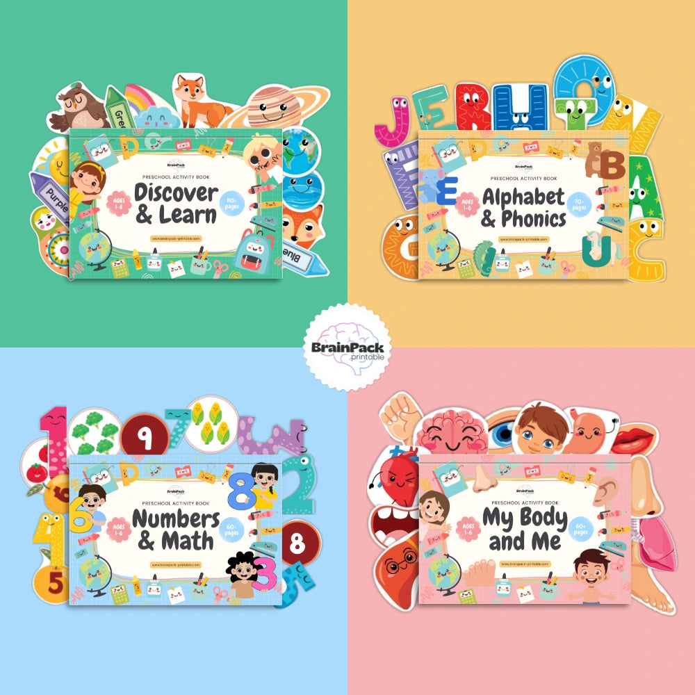Pack d'Activités Préscolaires (Édition Anglaise)