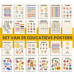 Set van 25 Educatieve Posters (NL)
